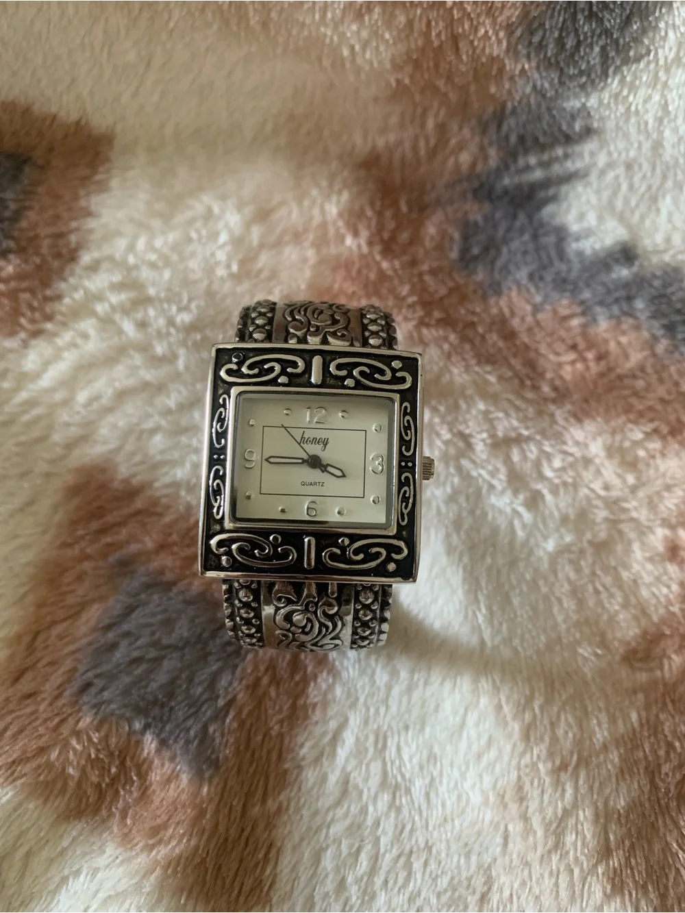 Honey cuff style bracelet watch for women